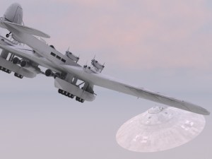Soviet K-7 Bomber with Rockets vs Nazi Saucer